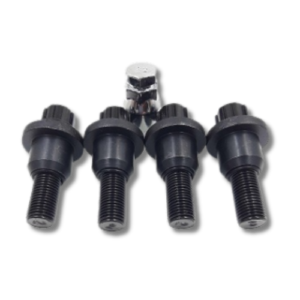 LOCK BOLT FLAT 14X1.50 X28 17/19 RR TO T5 BLK