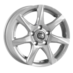 MSW 77 14" Full Silver Alloy Wheels - 8J ET35 4x100