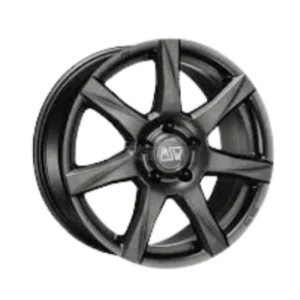 MSW 77 14" Matt Black Alloy Wheels - 6J ET35 4x100