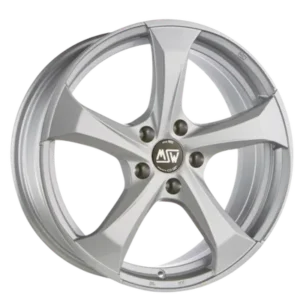MSW 47 19" Full Silver Alloy Wheels - 8J ET21 5x112