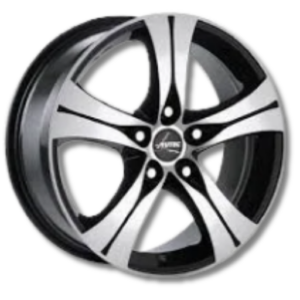 Autec Ethos 16" Black Polished Alloy Wheels - 6.5J ET32 5x114.3