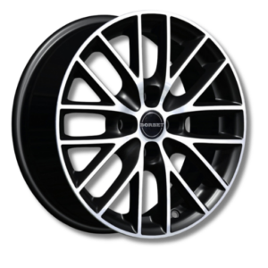 Borbet BS4 16" Black Polished Alloy Wheels - 7J ET30 4x98