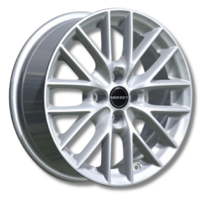 Borbet BS4 brillant 15" Silver Alloy Wheels - 6.5J ET33 4x98