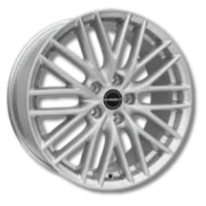 Borbet BS5 brillant 16" Silver Alloy Wheels - 7J ET38 5x112