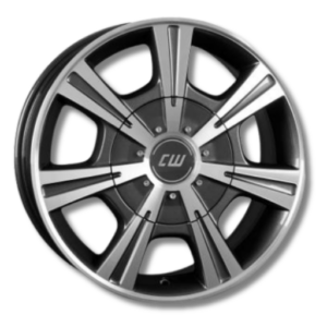 Borbet CH mistral anthracite 17" Grey Polished Alloy Wheels - 7.5J ET47 5x160