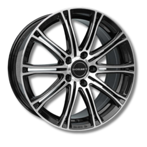 Borbet CW1 19" Black Polished Alloy Wheels - 8J ET30 5x120