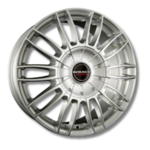 Borbet CW3 20" Sterling Silver Alloy Wheels - 9J ET30 5x112
