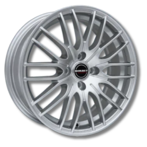 Borbet CW4 19" Sterling Silver Alloy Wheels - 7.5J ET45 5x108