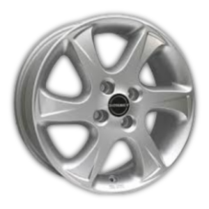 Borbet TC brillant 15" Silver Alloy Wheels - 6J ET40 5x100