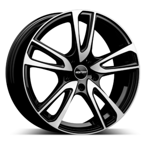 GMP Italia Astral 16" Black Polished Alloy Wheels - 6.5J ET35 4x98