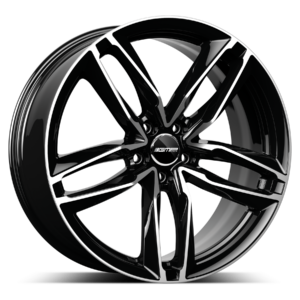 GMP Italia Atom 18" Black Polished Alloy Wheels - 8J ET25 5x112