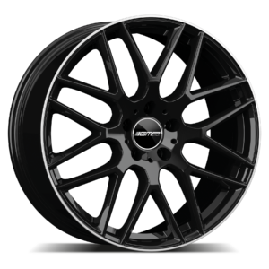 GMP Italia Berghem 19" Black Polished Alloy Wheels - 9J ET35 5x112