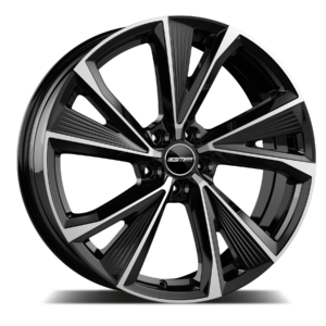 GMP Italia Evento 20" Black Polished Alloy Wheels - 9J ET30 5x112