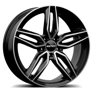 GMP Italia Fasten 19" Black Polished Alloy Wheels - 8J ET40 5x108