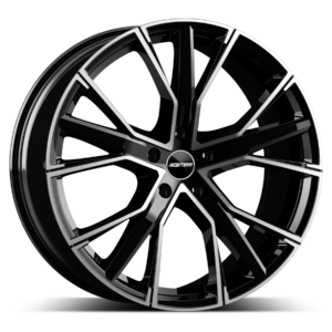 GMP Italia Gunner 20" Black Polished Alloy Wheels - 9J ET33 5x112