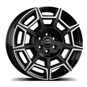 GMP Italia Pervan 18" Black Polished Alloy Wheels - 7.5J ET55 5x130