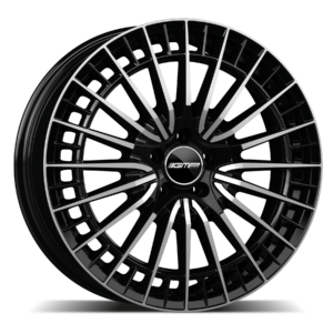 GMP Italia Qstar 20" Black Polished Alloy Wheels - 8J ET25 5x112