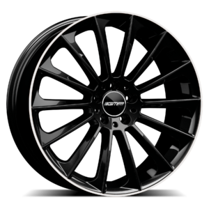 GMP Italia Stellar - UK Stock 19" Black Polished Alloy Wheels - 8.5J ET35 5x112