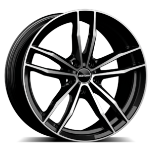 GMP Italia Swan 19" Black Polished Alloy Wheels - 9J ET40 5x112