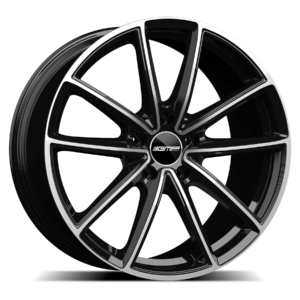 GMP Italia 20" Black Polished Alloy Wheels - 10.5J ET19 5x112