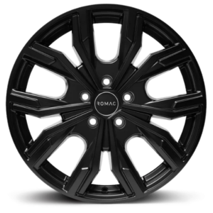 ROMAC TORQUE 16" Matt Black Alloy Wheels - 6.5J ET50 5x160