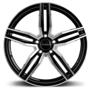 ROMAC VENOM 19" Black Polished Alloy Wheels - 8.5J ET45 5x112