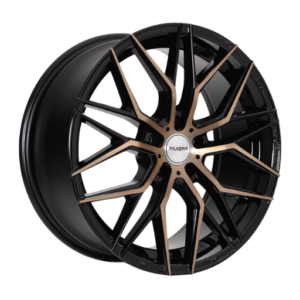 Riviera RF101 19" Black Polished Alloy Wheels - 8.5J Undrilled