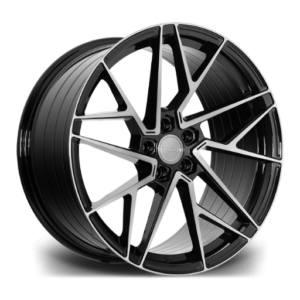 Riviera RF106 20" Black Polished Alloy Wheels - 10J ET40 5x112