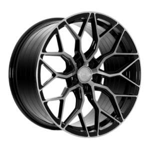 Riviera RF108 19" Black Polished Alloy Wheels - 8.5J Undrilled