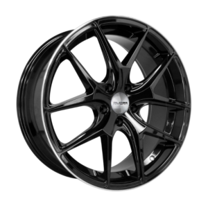 Riviera RV136 22" Black Polished Alloy Wheels - 9J Undrilled