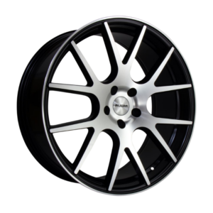 Riviera RV185 20" Black Polished Alloy Wheels - 8.5J ET35 5x112