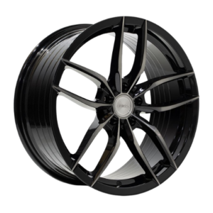 Riviera RV195 19" Black Polished Alloy Wheels - 8.5J ET45 5x112
