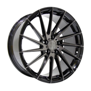 Riviera RV199 19" Black Polished Alloy Wheels - 8.5J ET45 5x112