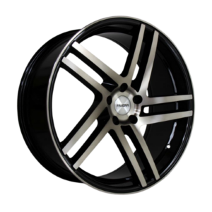 Riviera TWIST 20" Black Polished Alloy Wheels - 8.5J ET35 5x112