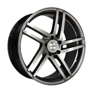 Riviera TWIST 20" Grey Polished Alloy Wheels - 9.5J ET38 5x120