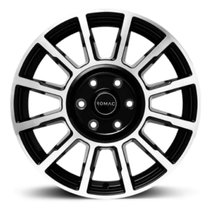 ROMAC STEALTH 16" Black Polished Alloy Wheels - 6.5J ET50 5x160