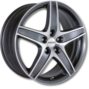 Ronal R48 16" Titanium-Front Polished Alloy Wheels - 7.5J ET40 5x120