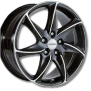 Ronal R51 jetblack 18" Jetblack-Front Polished Alloy Wheels - 8J ET30 5x120