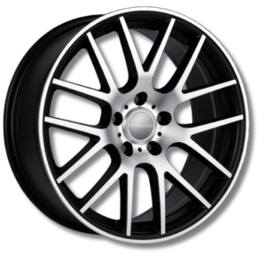 SuperMetal Trident 20" Black Polished Alloy Wheels - 9J ET45 5x120