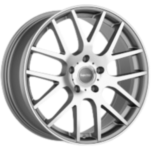 SuperMetal Trident 20" Grey Polished Alloy Wheels - 9J ET45 5x120