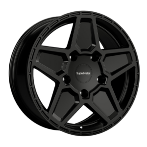 SuperMetal Rocket 18" Black Alloy Wheels - 8J ET45 5x160