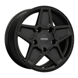 SuperMetal Rocket 20" Black Alloy Wheels - 8J ET50 5x160