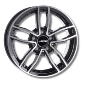 Autec Bavaris 16" Black Polished Alloy Wheels - 6.5J ET22 5x112