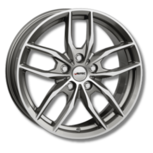 Autec Bavaris titansilber 19" Titaniumsilver Polished Alloy Wheels - 8J ET54 5x112