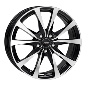 Autec Brixen 16" Black Polished Alloy Wheels - 6.5J ET32 5x114.3