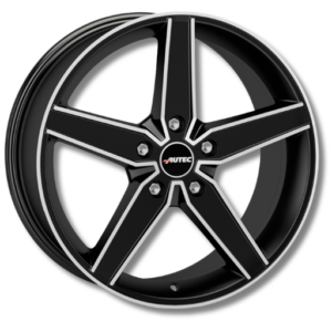 Autec Delano 19" Matt Black Polished Alloy Wheels - 8J ET25 5x112