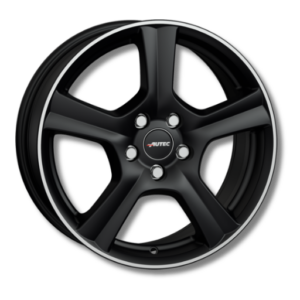 Autec Ionik 16" Matt Black Polished Alloy Wheels - 6J ET37.5 4x108