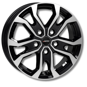 Autec Kiso 16" Black Polished Alloy Wheels - 6.5J ET44 5x120