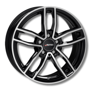 Autec Mercador 16" Black Polished Alloy Wheels - 6.5J ET38 5x112