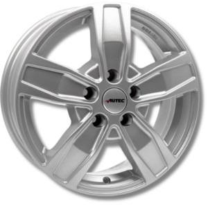 Autec Quantro brilliantsilber-lackiert 16" Silver Alloy Wheels - 6.5J ET55 5x160